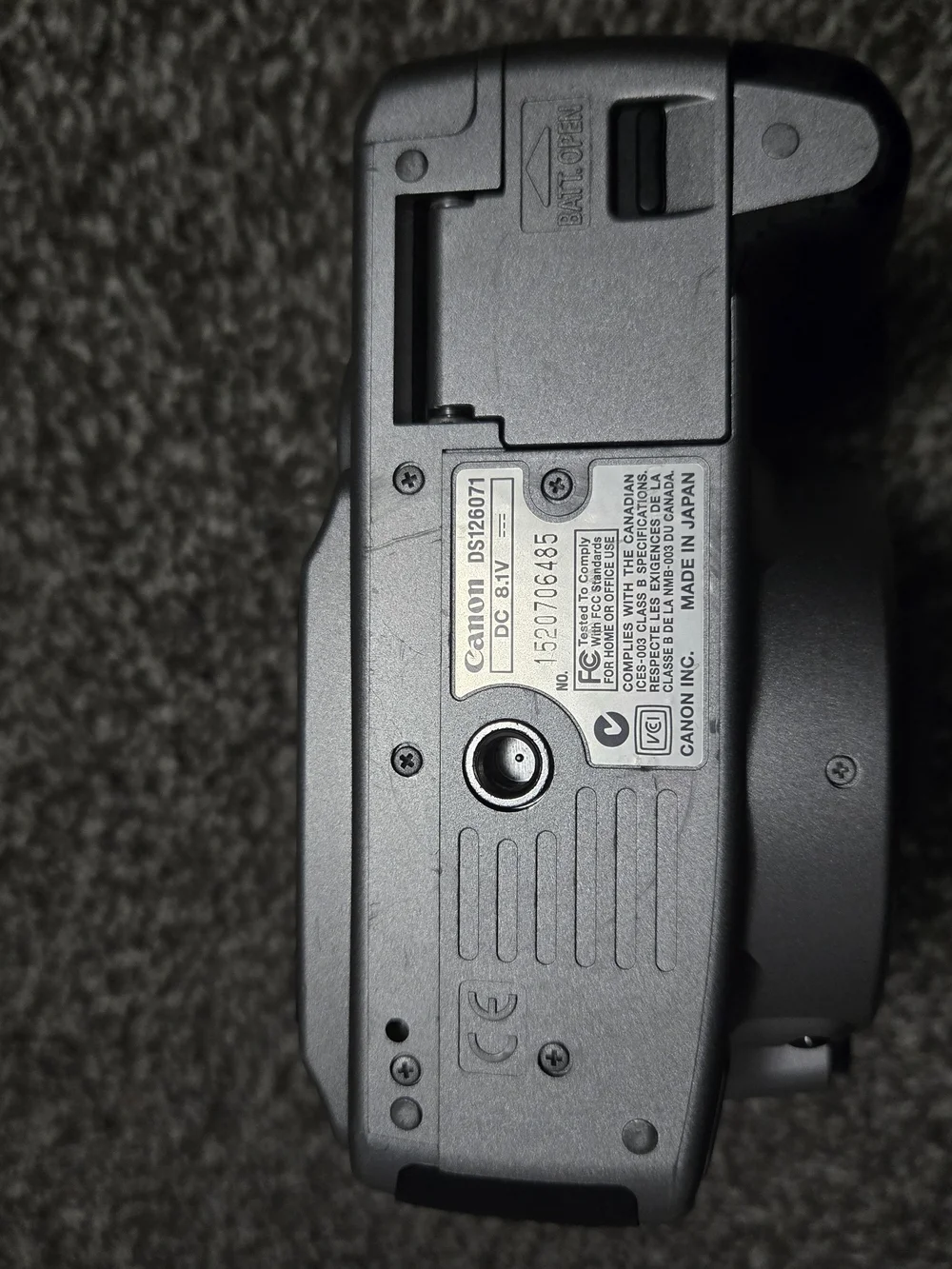 Canon Silver DSLR Camera Body - Silver Rebel Xt